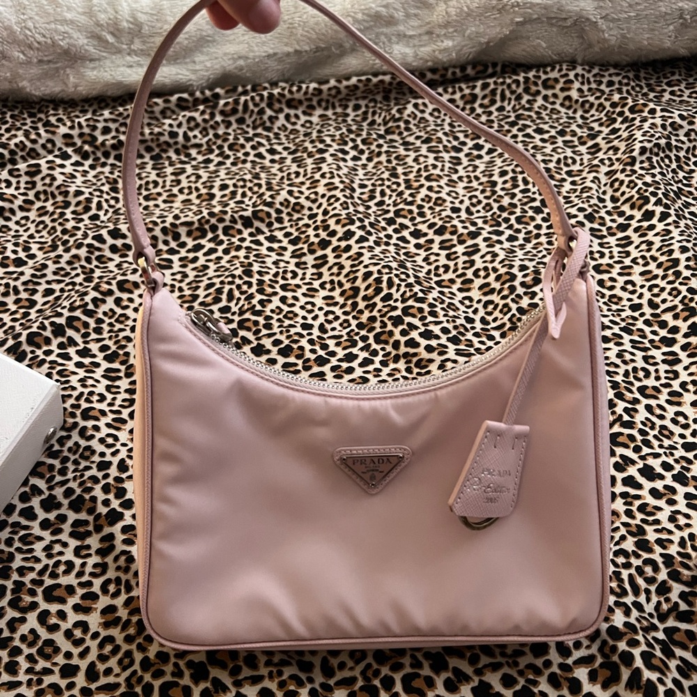 Prada Re-Edition 2005 Nylon Baby Pink Handbag